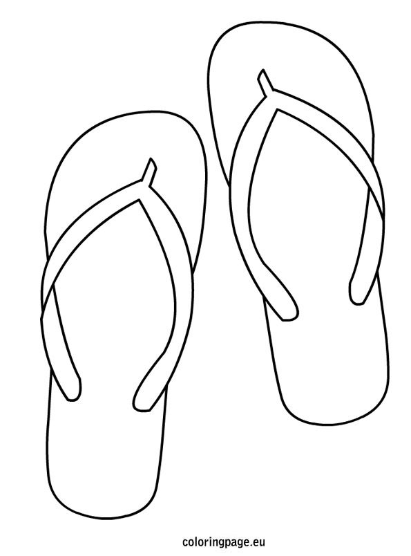 595x804 Flip Flop Coloring Page Ja Flipping