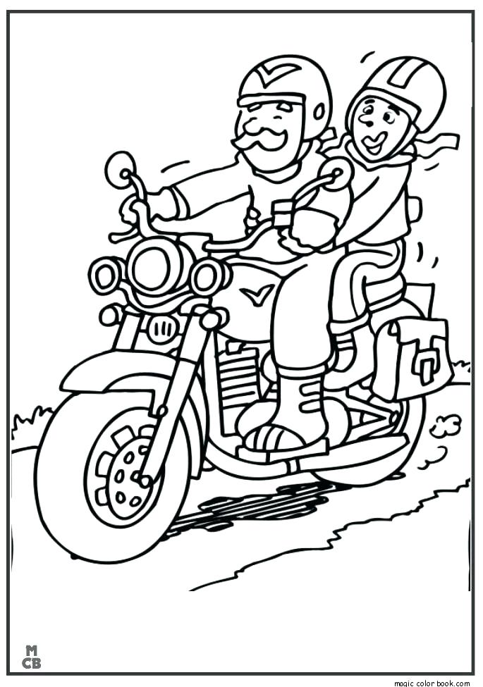 685x975 Motorcycle Coloring Sheets