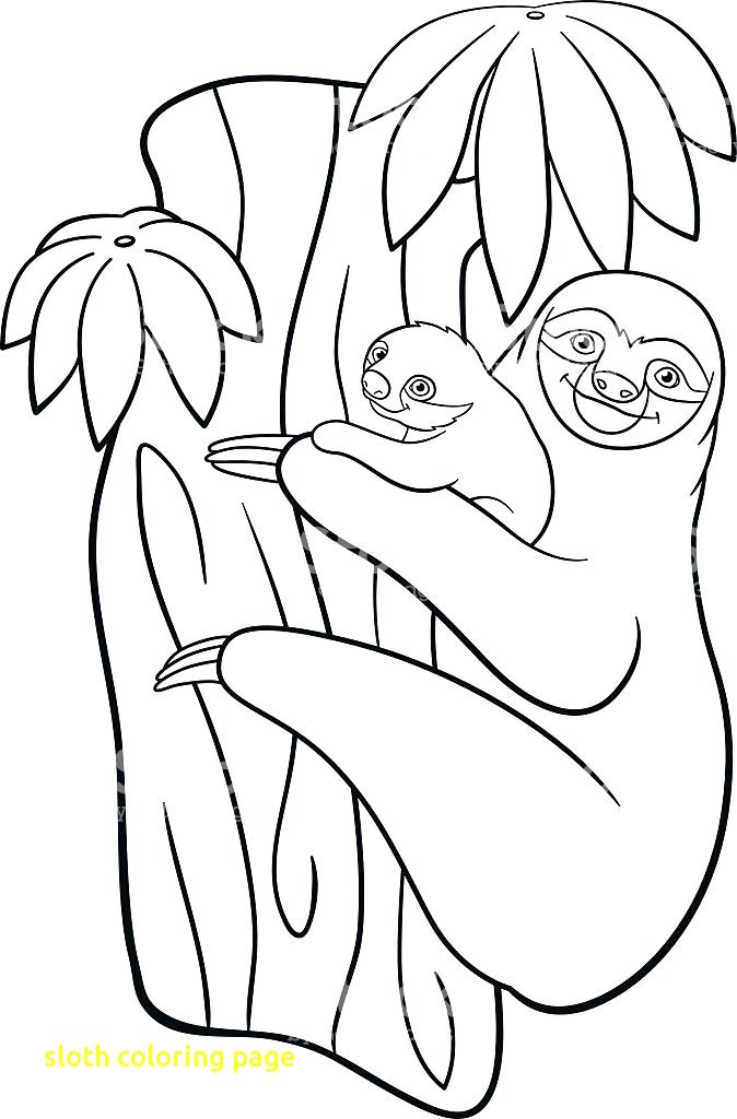 674x1024 Sloth Coloring Page Sloth Coloring Page With Coloring Pages Mother