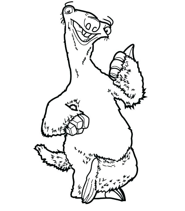 600x686 Sloth Coloring Pages Sloth Coloring Page Sloth Coloring Page Sloth