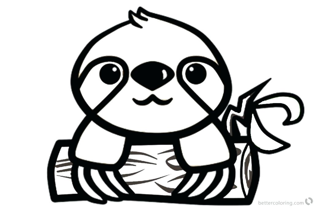 1024x700 Sloth Coloring Pages Sloth Coloring Page Sloth The Sloth Coloring