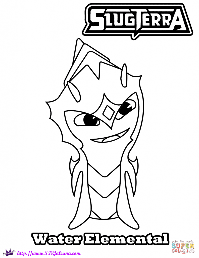 792x1024 Slugterra Blaster Coloring Pages