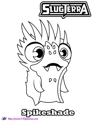 400x517 Free Coloring Page Of Spikeshade From Slugterra Skgaleana Sheets