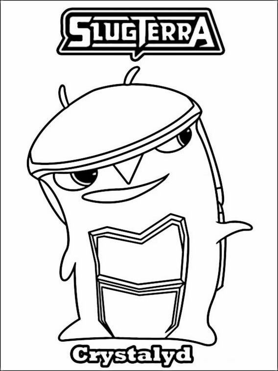Slugterra Coloring Pages Burpy