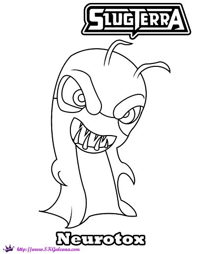 400x517 Halloween Coloring Page Featuring Neurotox Skgaleana
