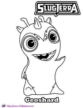 350x452 Slugterra Geoshard Printable Coloring Page And Wallpaper! Wallpaper