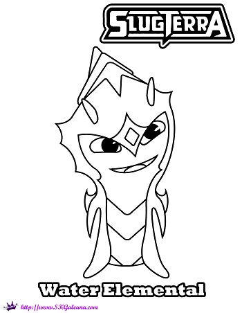 350x452 Water Elemental Coloring Page Slugterra By Skgaleana