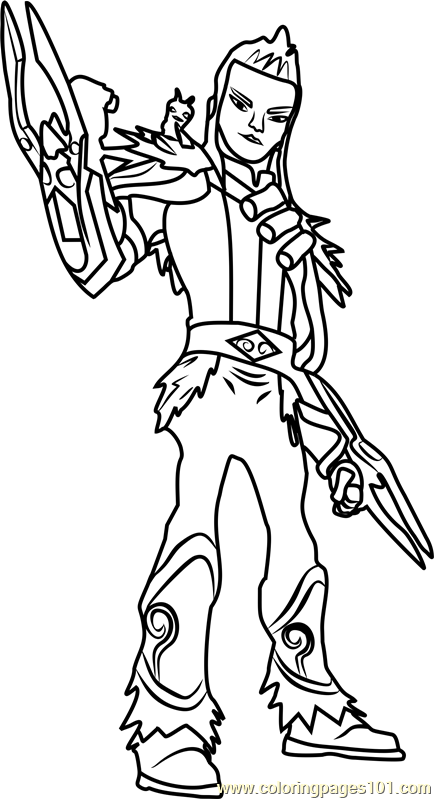 434x799 Junjie Coloring Page