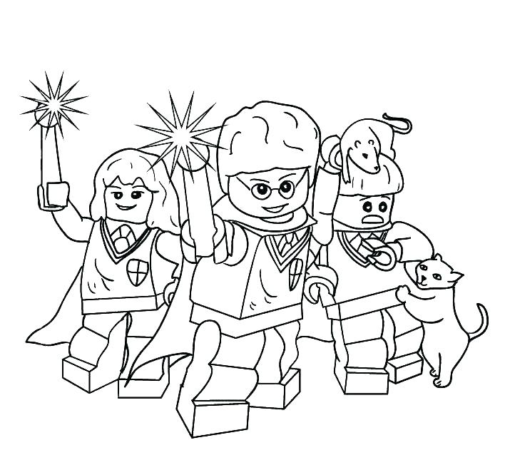 708x652 Harry Potter Coloring Pages Doing Magic A Harry Potter Magic