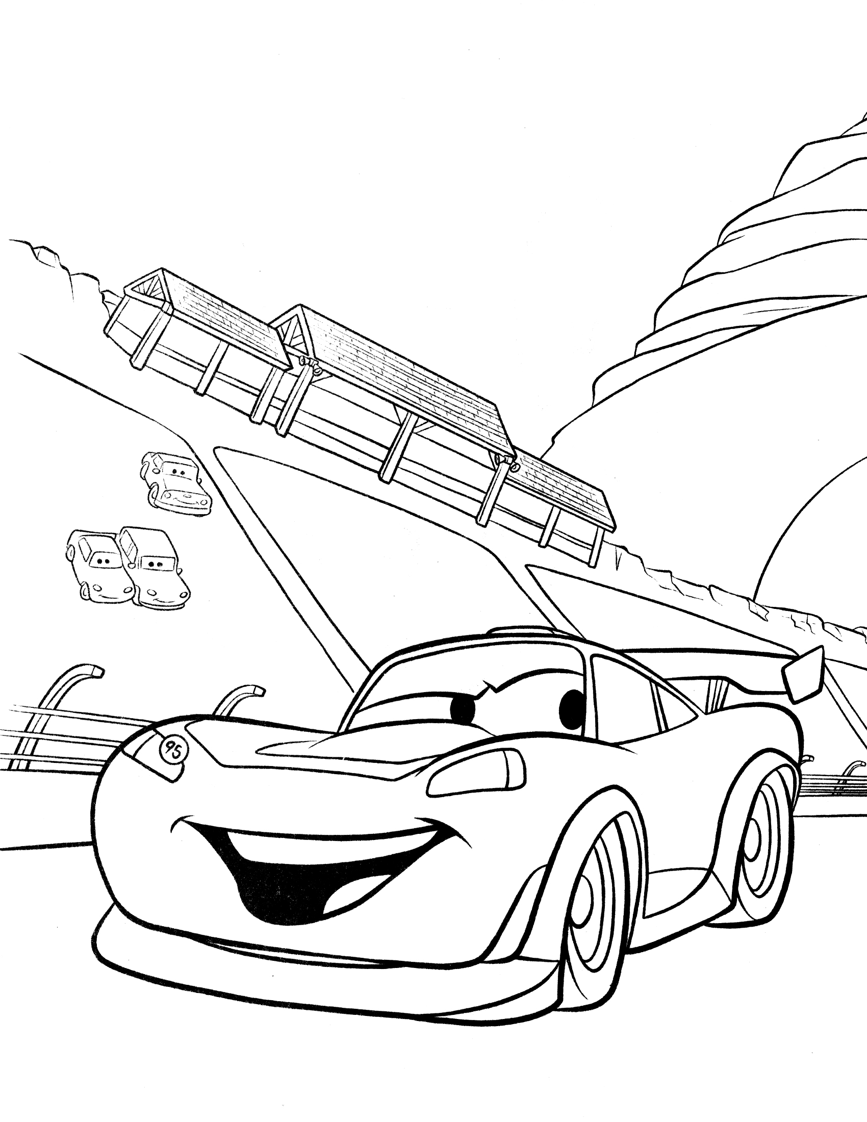 1700x2200 Car Coloring Pages