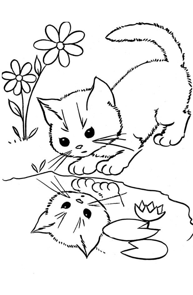 618x946 Top 20 Free Printable Cat Coloring Pages For Kids Cat