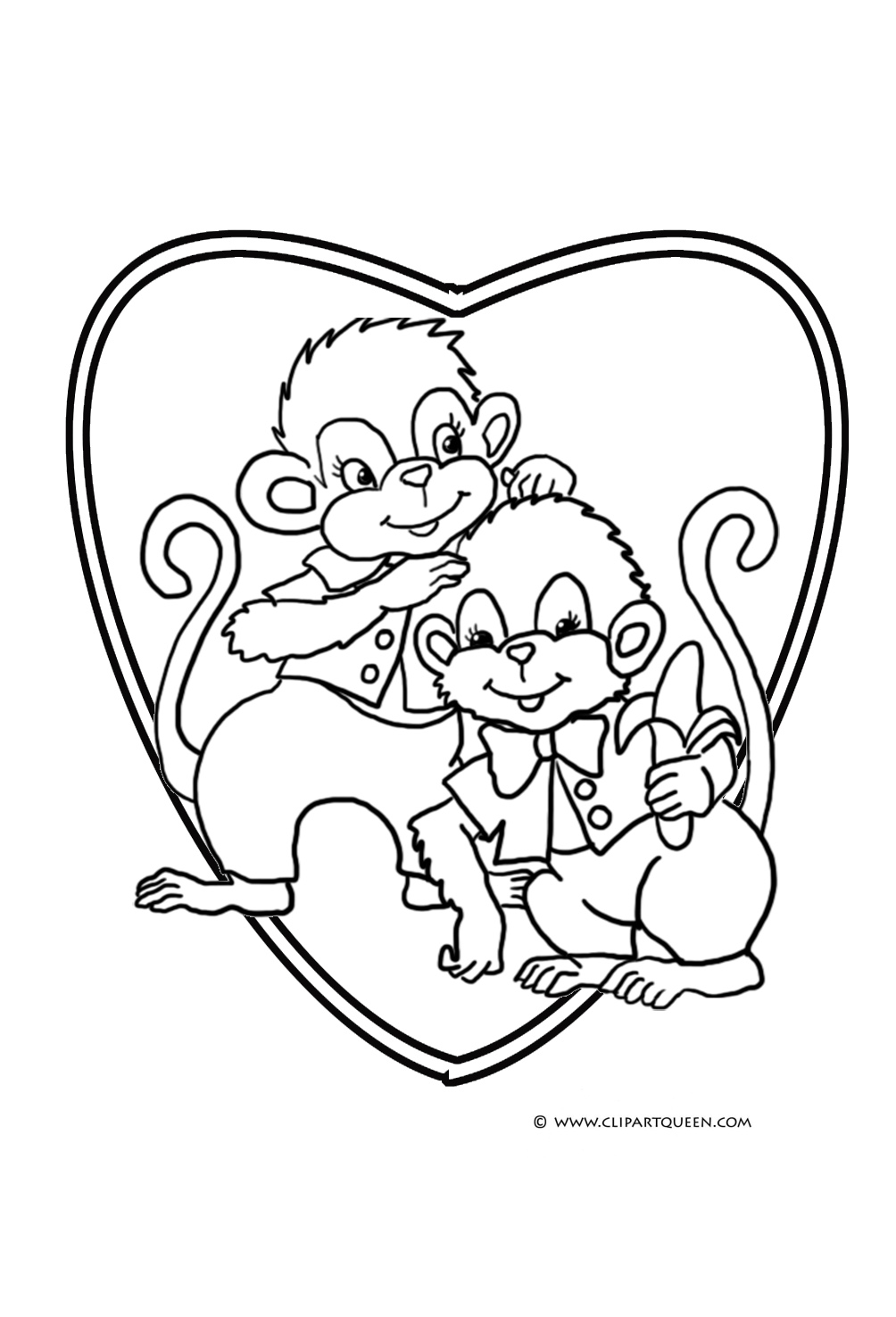 Small Heart Coloring Pages