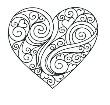 361x345 Heart Coloring Page Small Heart Coloring Pages Heart Coloring