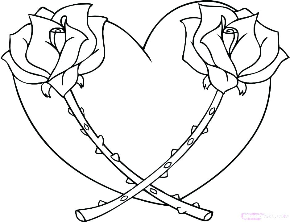 940x719 Shamrocks Coloring Pages Small Heart Coloring Pages Free Heart