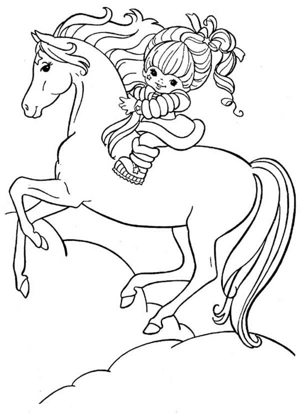 600x828 Rainbow Brite, Rainbow Brite And Her Hosre Starlite Coloring