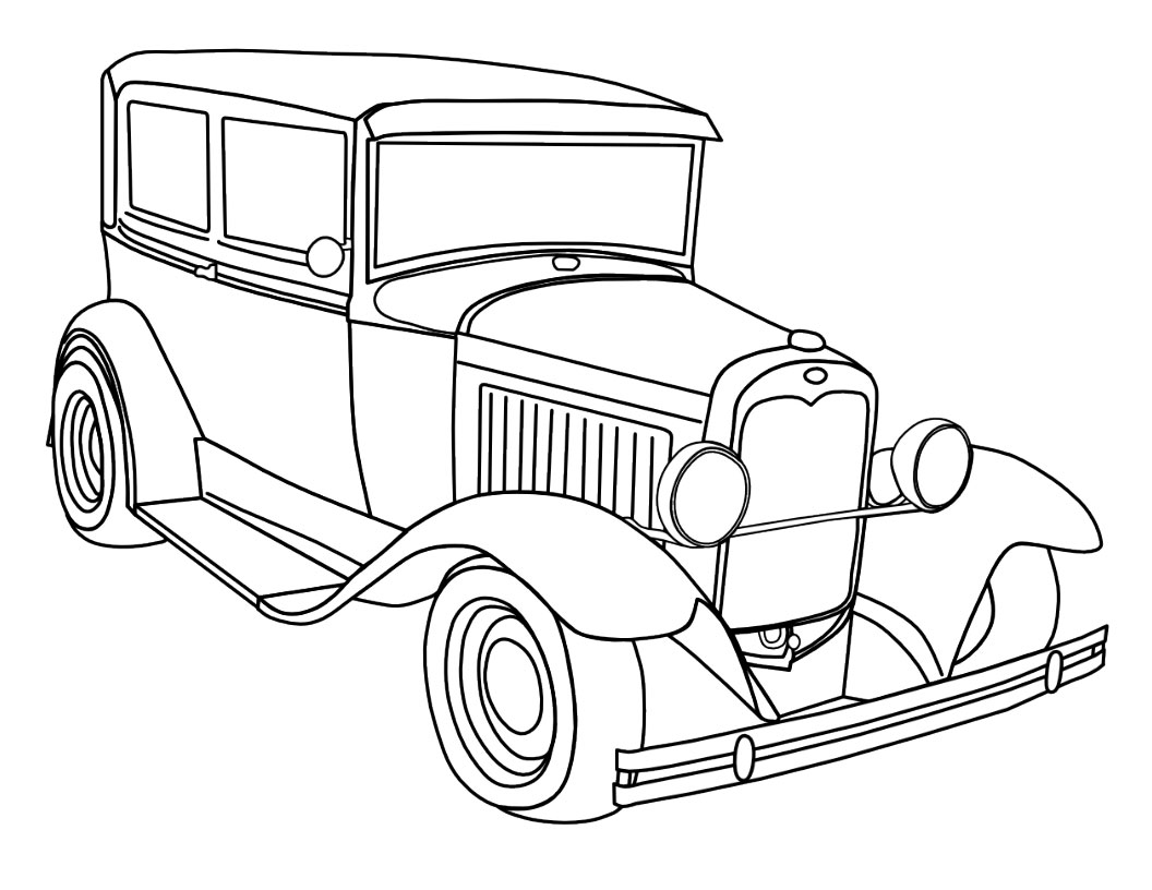 1056x816 Car Coloring Pages For Adults