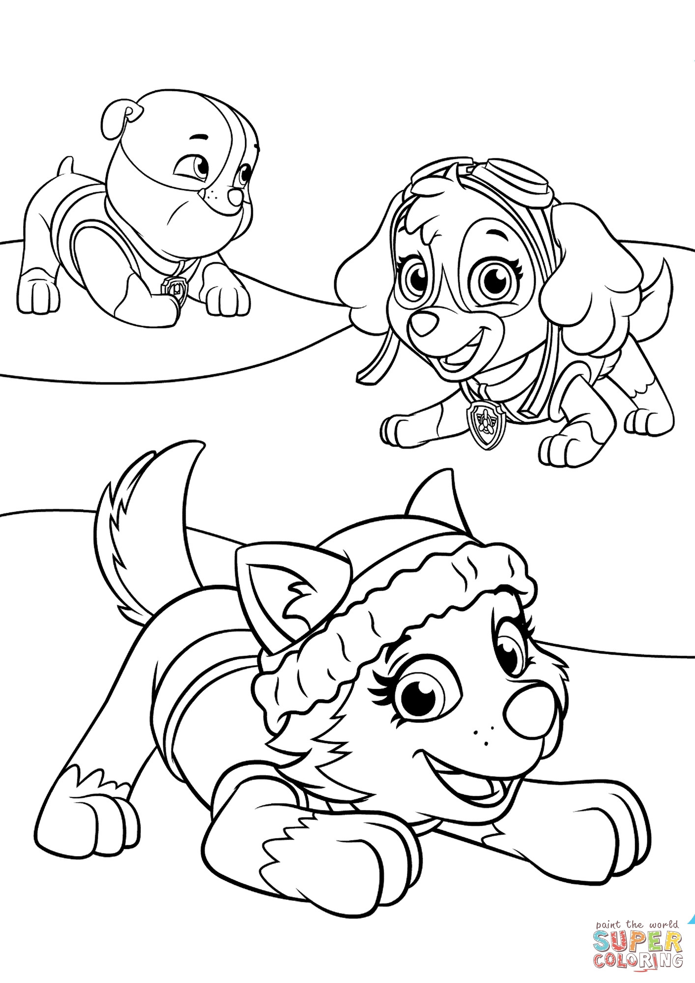 1414x2000 Smart Inspiration Paw Patrol Coloring Pages Printable Everest
