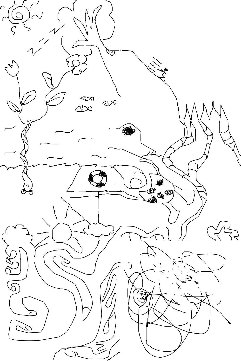1000x1500 Exquisite Corpse Drawing
