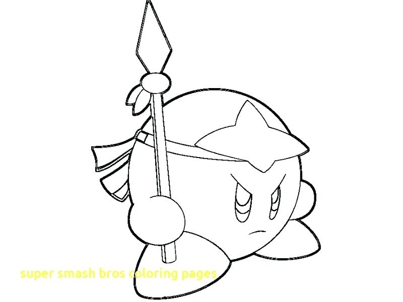800x600 Super Smash Bros Color Pages Coloring With Brawl