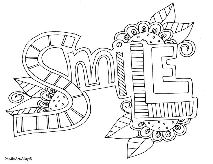 Smile Coloring Page