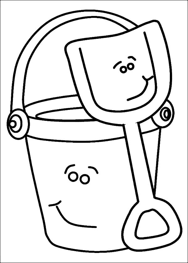 600x840 Bucket And Shovel Smile Coloring Pages Best Place To Color