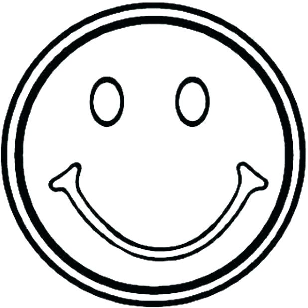 618x618 Sad Face Coloring Page Smiley Happy With Inspirations 8