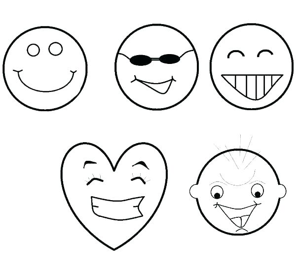 600x545 Smiley Face Coloring Page Smiley Face Coloring Page Printable