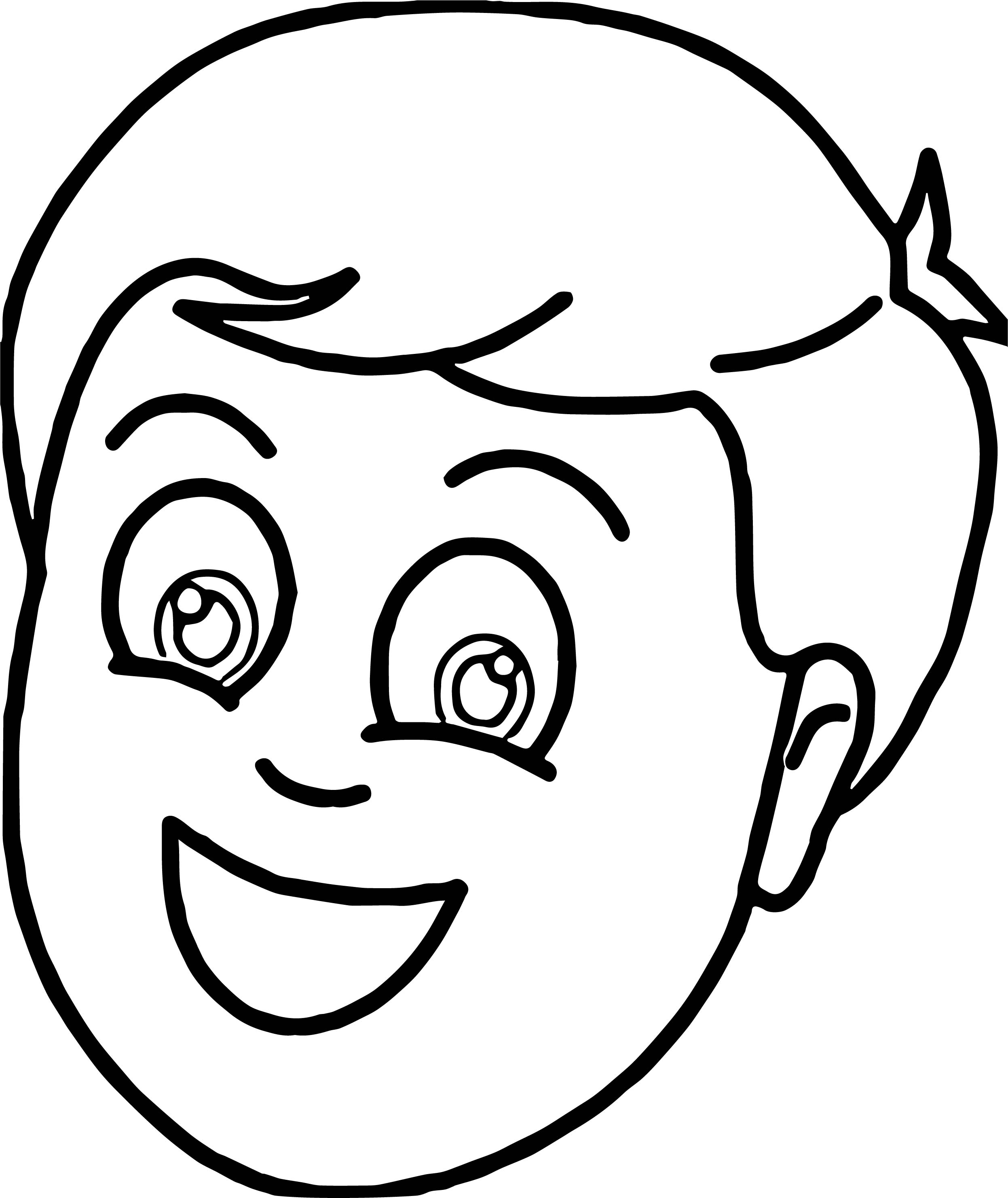 2493x2962 Tn Boy Smiling Face Coloring Page Wecoloringpage