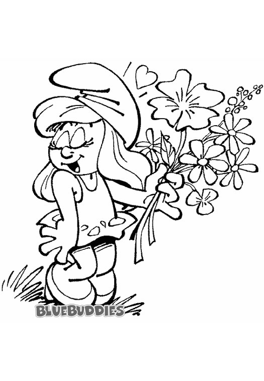 525x755 Coloring Pictures Black And White Inspirational Smurfette Coloring