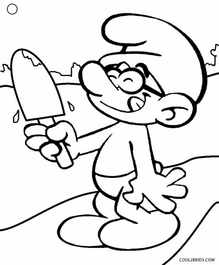 849x1024 Smurfs Coloring Pages For Kids