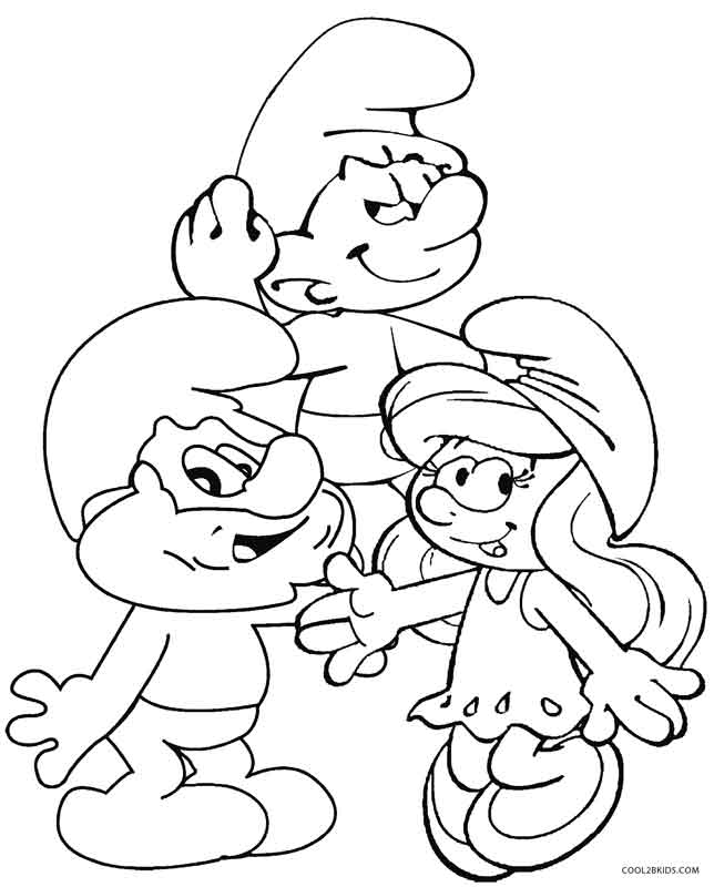 644x800 Printable Smurf Coloring Pages For Kids Cool2bkids