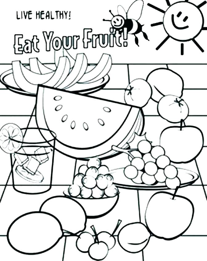 672x847 Printable Food Pyramid Coloring Sheet