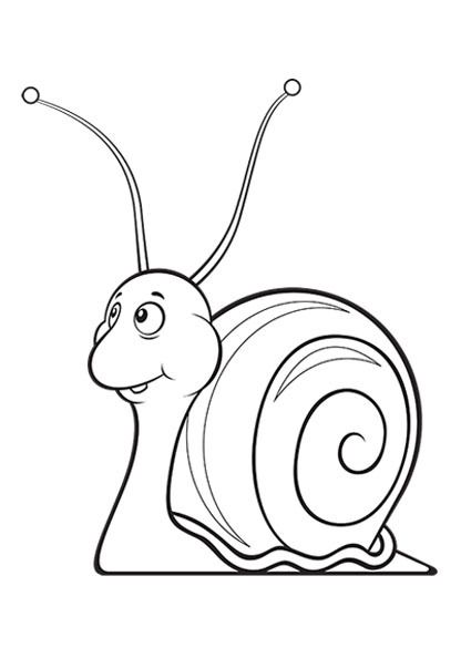 416x594 Snail Coloring Page Para Colorear Caracol Coloring