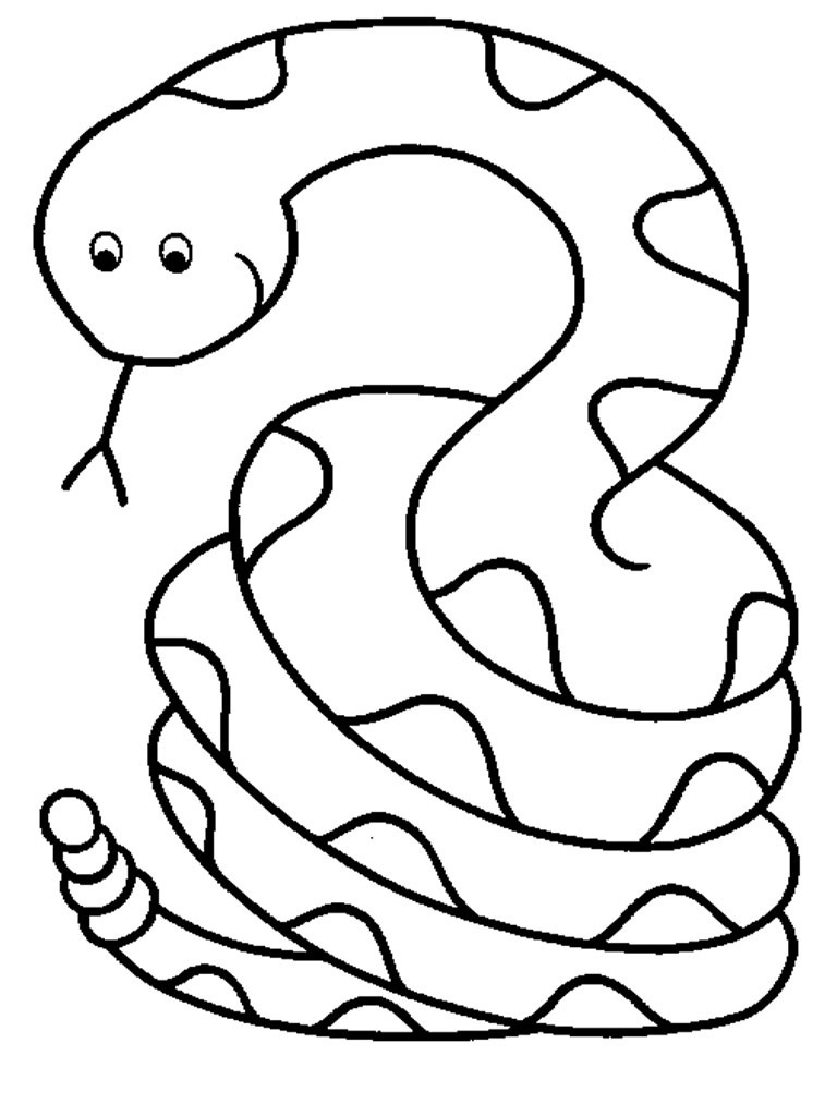 768x1024 Animals Coloring Pages New Free Printable Snake Coloring Pages