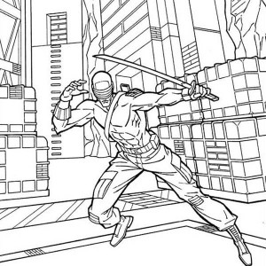 300x300 G.i. Joe Sketch Of Snake Eyes Coloring Pages Batch Coloring