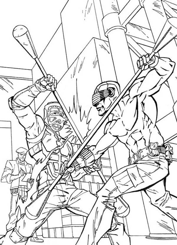 600x829 G.i. Joe Snake Eyes Combat Practice Coloring Pages Batch Coloring