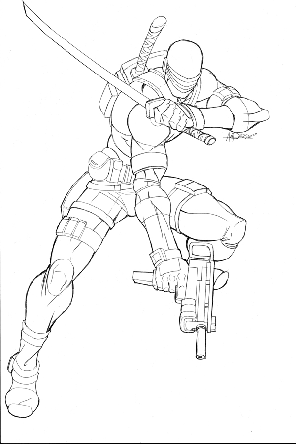 601x900 Snake Eyes Coloring Pages