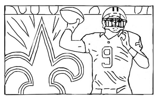 620x395 Drew Brees Coloring Book Pages Staying Inside The (Side)lines