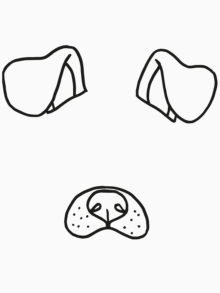 750x1000 Snapchat Dog Face Drawing