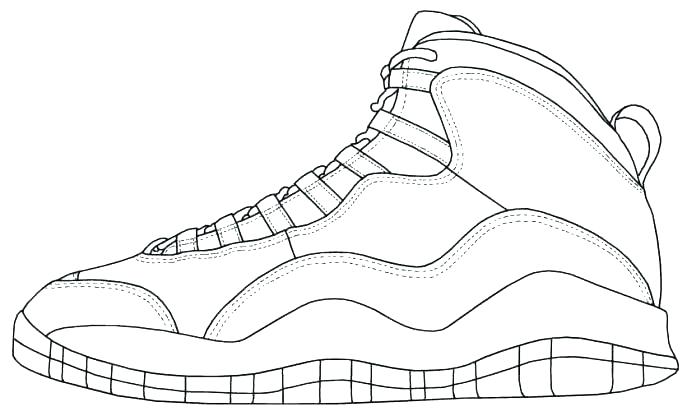 687x416 Sneaker Coloring Page High Top Sneaker Coloring Page