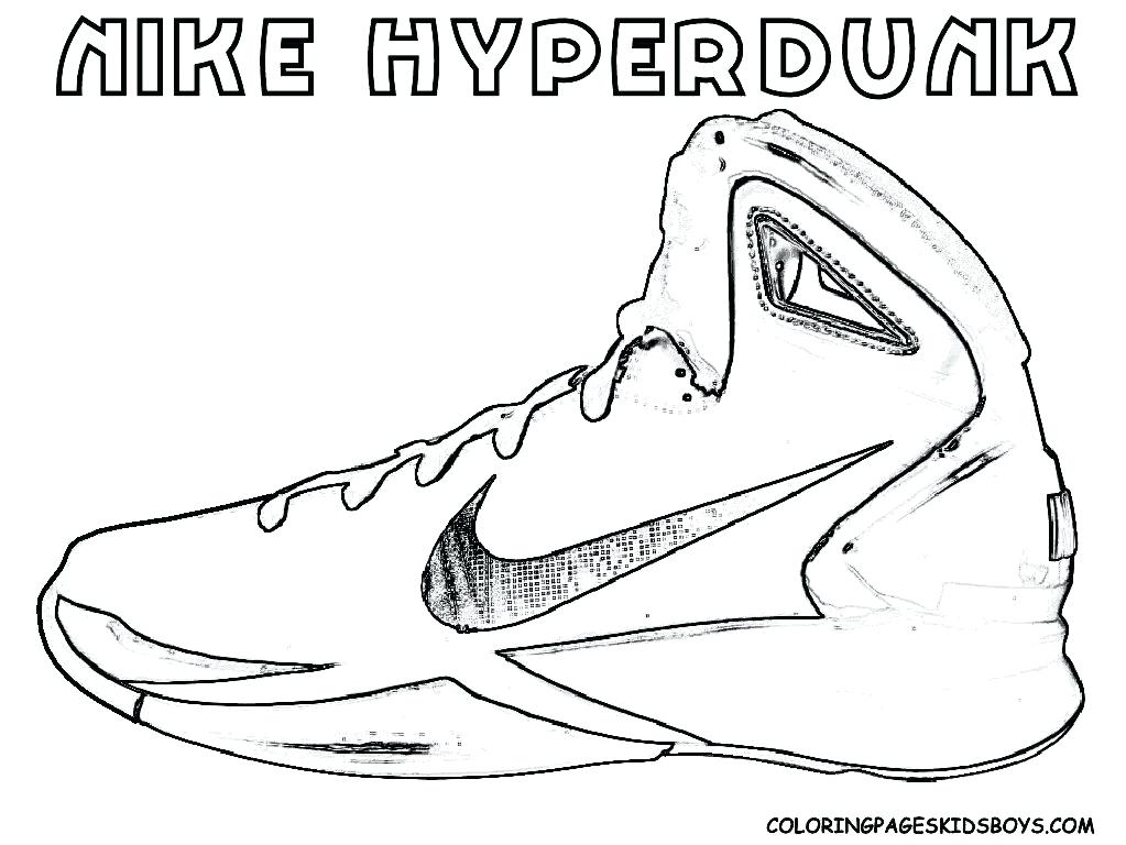 1023x768 Kd Sneaker Coloring Pages