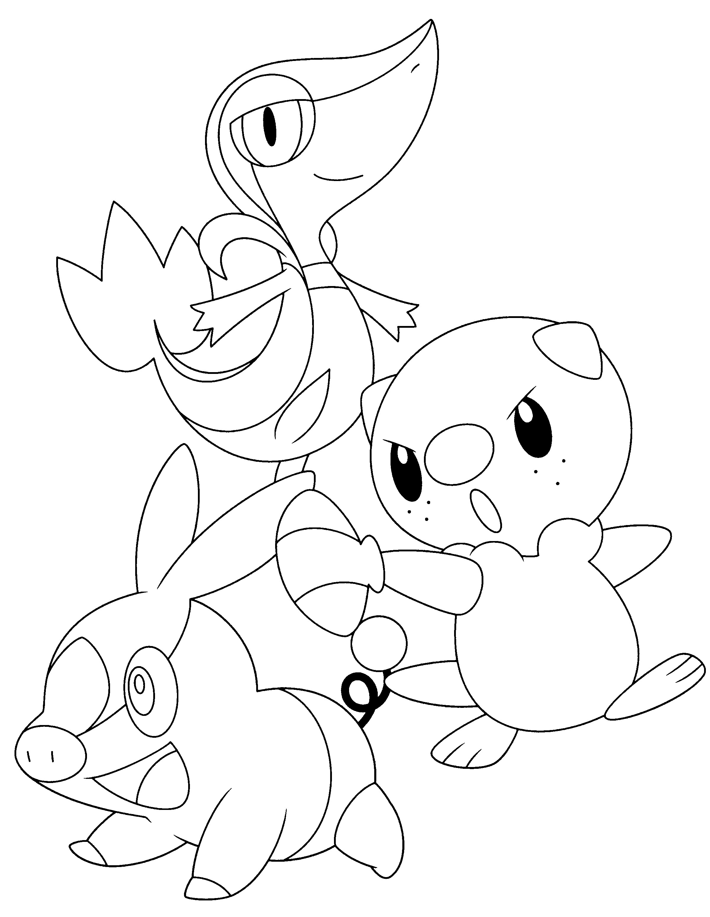 Snivy Coloring Pages