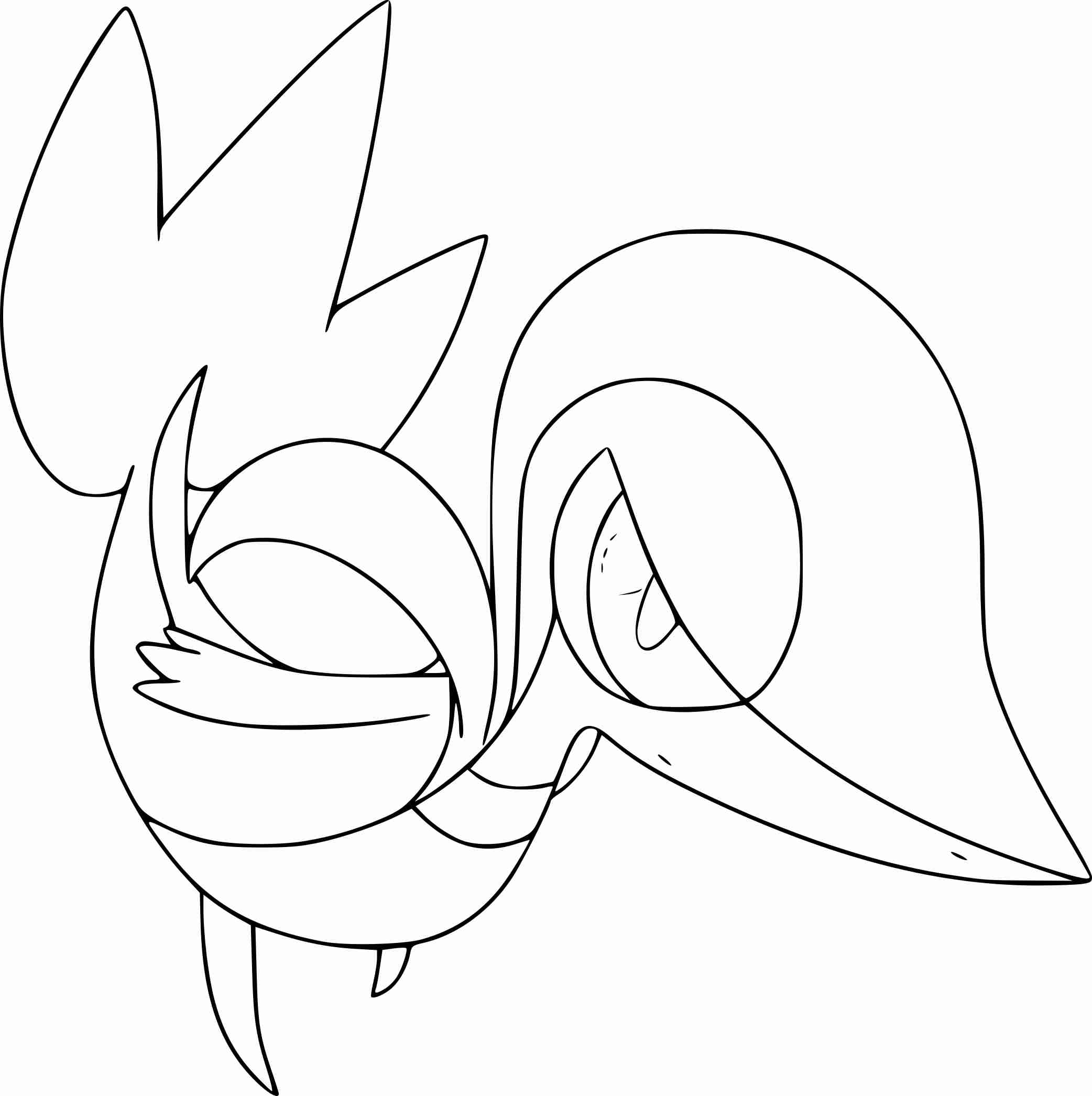 2084x2091 15 Pokemon Black And White Pictures To Print Cool Snivy Coloring