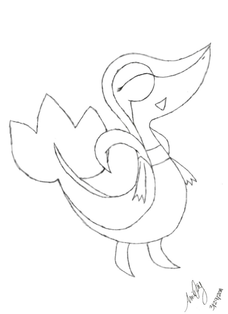 762x1048 Snivy Coloring Page By Lady Yunalesca54