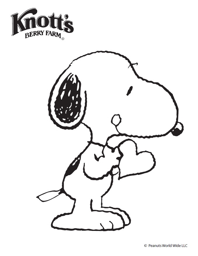 Snoopy Birthday Coloring Pages