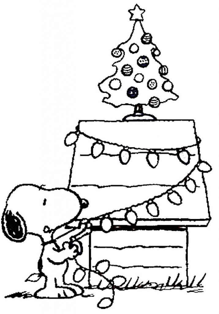 715x1024 Free Printable Charlie Brown Christmas Coloring Pages For Kids