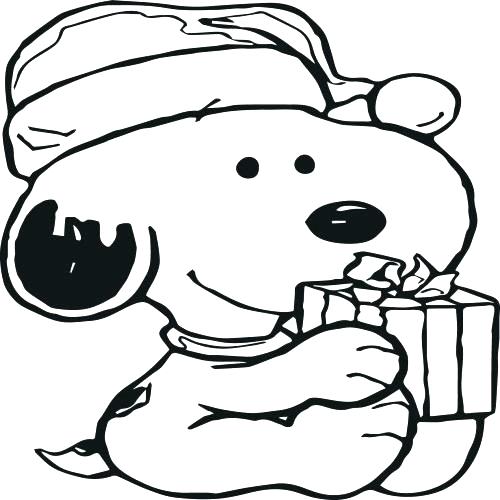 500x500 Snoopy Christmas Coloring Pages Printable Snoopy Coloring Pages