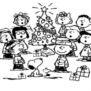 300x300 Snoopy Christmas Tree Coloring Pages Best Place To Color
