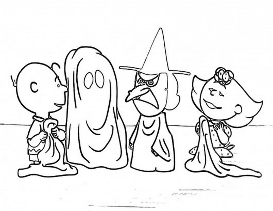 1048x809 Charlie Brown And Snoopy Christmas Coloring Page Free Pages 415278