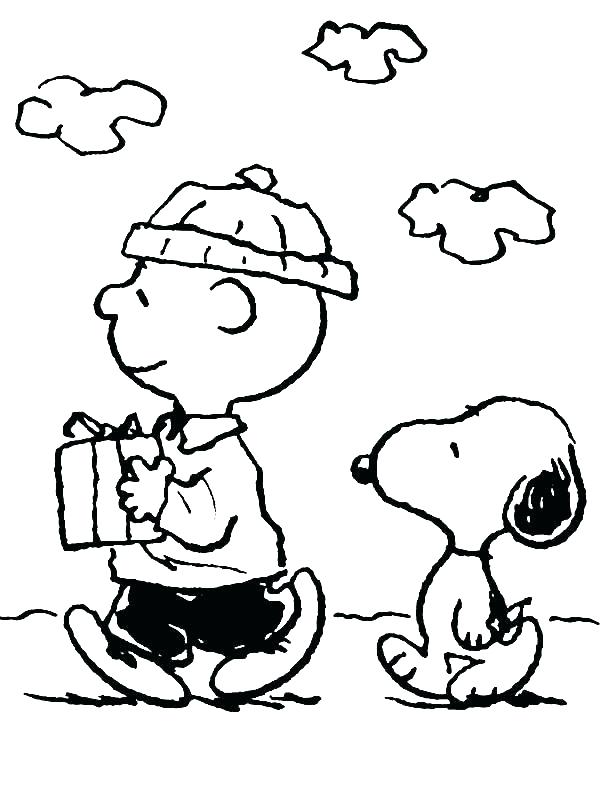 600x800 Charlie Brown Christmas Coloring Pages Print Charlie Brown